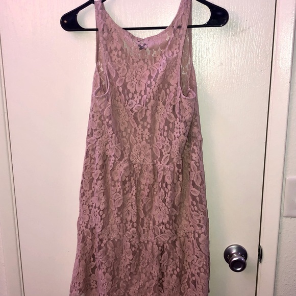 Laced pink floral dress - Picture 4 of 6